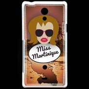 Coque Sony Xperia T Miss Martinique Rousse