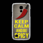 Coque Samsung Galaxy S4mini Keep Calm and Be Spicy Gris