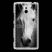 Coque Nokia Lumia 1320 Portrait de cheval en noir et blanc 900