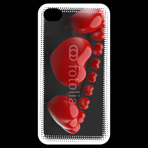 Coque iPhone 4 / iPhone 4S Bracelet de coeur