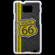 Coque Samsung Galaxy S2 route 66 goudron