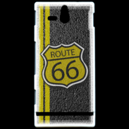 Coque SONY Xperia U route 66 goudron