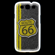 Coque Samsung Galaxy S3 route 66 goudron