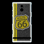 Coque Sony Xperia P route 66 goudron