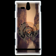 Coque SONY Xperia U indien crane