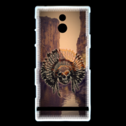 Coque Sony Xperia P indien crane