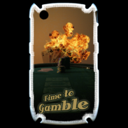 Coque Black Berry 8520 Poker flamme