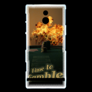 Coque Sony Xperia P Poker flamme