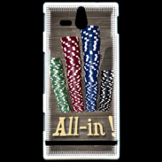 Coque SONY Xperia U Poker all in