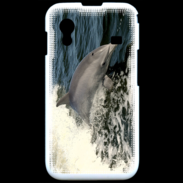Coque Samsung ACE S5830 Coque Dauphin et vague