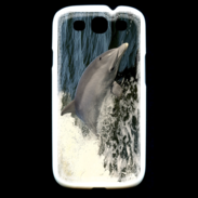 Coque Samsung Galaxy S3 Coque Dauphin et vague