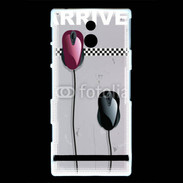 Coque Sony Xperia P course de souris