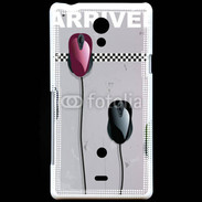 Coque Sony Xperia T course de souris
