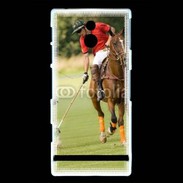 Coque Sony Xperia P Joueur de Polo