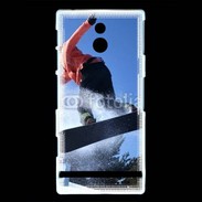 Coque Sony Xperia P Saut en Snowboard