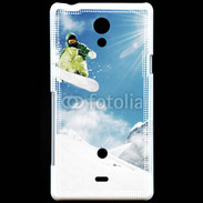 Coque Sony Xperia T Saut en Snowboard 2