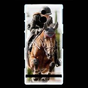 Coque Sony Xperia P Jumping Equitation