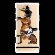 Coque Sony Xperia P Dressage Equitation 3