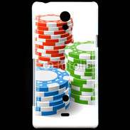 Coque Sony Xperia T Jeton de poker