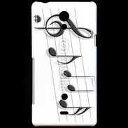 Coque Sony Xperia T Portée de notes