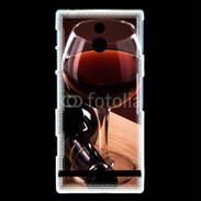 Coque Sony Xperia P Verre de vin rouge