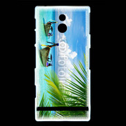 Coque Sony Xperia P Plage tropicale