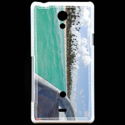 Coque Sony Xperia T Bord de plage en bateau