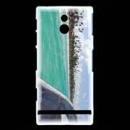 Coque Sony Xperia P Bord de plage en bateau