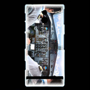 Coque Sony Xperia P Cockpit avion de ligne