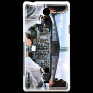 Coque Sony Xperia T Cockpit avion de ligne