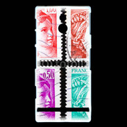 Coque Sony Xperia P Timbres Français