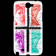 Coque Samsung Galaxy Note 2 Timbres Français