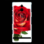 Coque Sony Xperia P Rose rouge