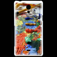 Coque Sony Xperia T Tube de peinture