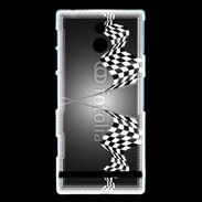 Coque Sony Xperia P Drapeau de fin de course