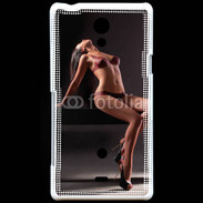 Coque Sony Xperia T Body painting Femme