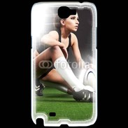 Coque Samsung Galaxy Note 2 Rugby féminin