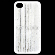 Coque iPhone 4 / iPhone 4S Aspect bois blanc vieilli