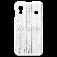 Coque Samsung ACE S5830 Aspect bois blanc vieilli
