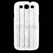Coque Samsung Galaxy S3 Aspect bois blanc vieilli