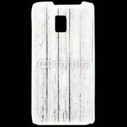 Coque LG P990 Aspect bois blanc vieilli