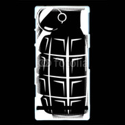 Coque Sony Xperia P Grenade noire