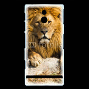 Coque Sony Xperia P Tête de lion