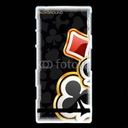 Coque Sony Xperia P Carte de poker