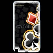Coque Samsung Galaxy Note 2 Carte de poker