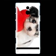 Coque Sony Xperia P chiot calin
