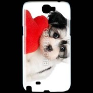 Coque Samsung Galaxy Note 2 chiot calin