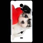 Coque Sony Xperia T chiot calin