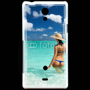 Coque Sony Xperia T Plage sexy