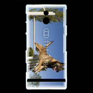 Coque Sony Xperia P Chien agility